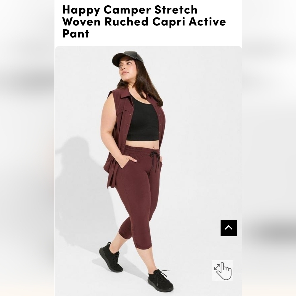 Torrid Active Pants happy camper, Stretch Woven Active Pant plus size 5x